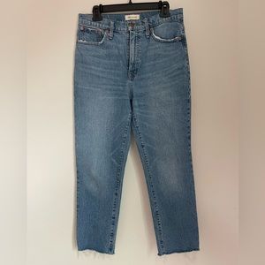 Madewell Classic Straight Cropped Jeans